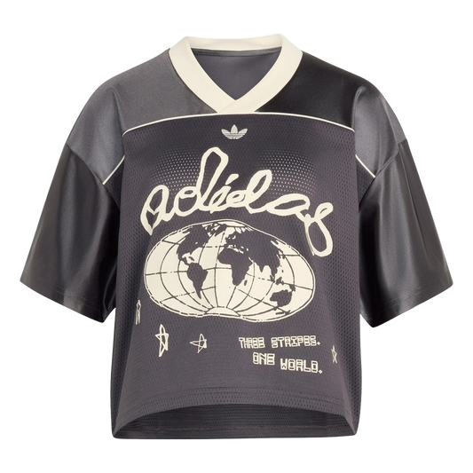 Adidas Women's Originals Cropped Soccer Jersey Apparel - Utility Black