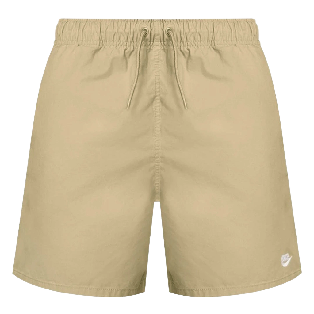 Nike Men's Club Woven Flow Shorts Apparel - Parachute Beige / White