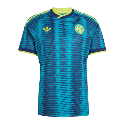Adidas Men's Colombia 26 Away Jersey Apparel - Team Navy Blue 2 / Mystery Petrol