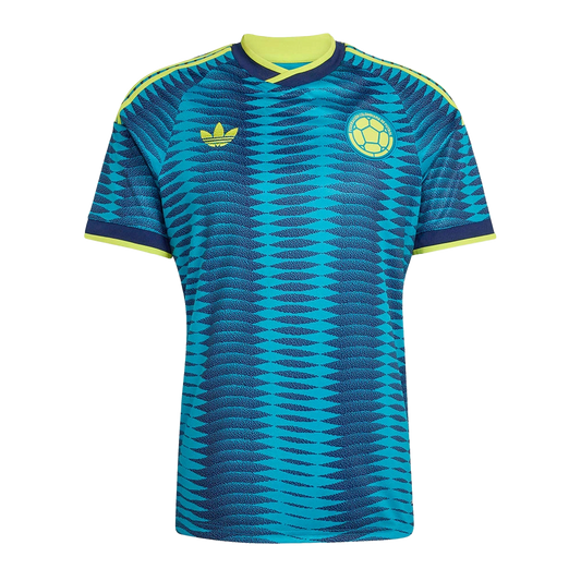Adidas Men's Colombia 26 Away Jersey Apparel - Team Navy Blue 2 / Mystery Petrol
