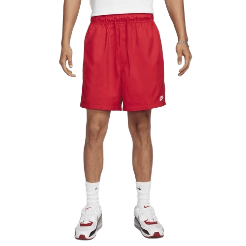 Nike Men's Club Flow Woven Shorts Apparel - University Red / White