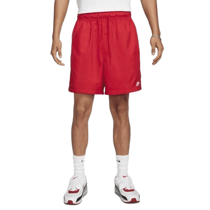 Nike Men's Club Flow Woven Shorts Apparel - University Red / White