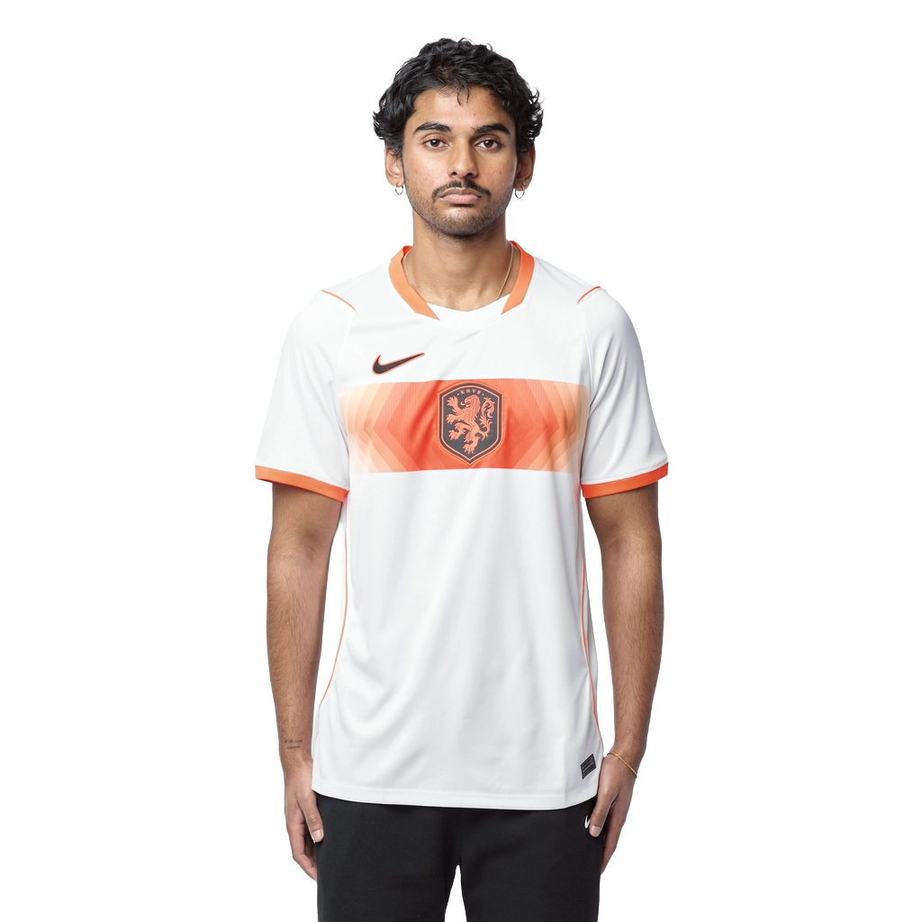 Nike Men's Netherlands 2026 Stadium Away Dri-Fit Replica Jersey Apparel - White / Hyper Crimson / Black