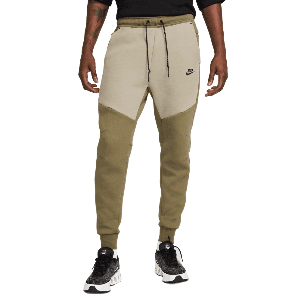 Nike Men's Tech Fleece Jogger Apparel - Medium Olive / Light Army / Black