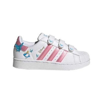 Adidas Kids' Disney Superstar Ii Comfort Closure Shoes Shoes - Cloud White / Light Pink / Lucid Aquamarine