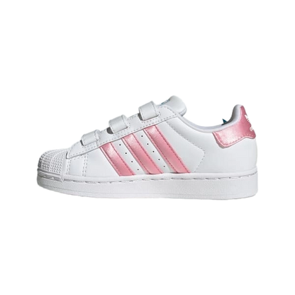 Adidas Kids' Disney Superstar Ii Comfort Closure Shoes Shoes - Cloud White / Light Pink / Lucid Aquamarine