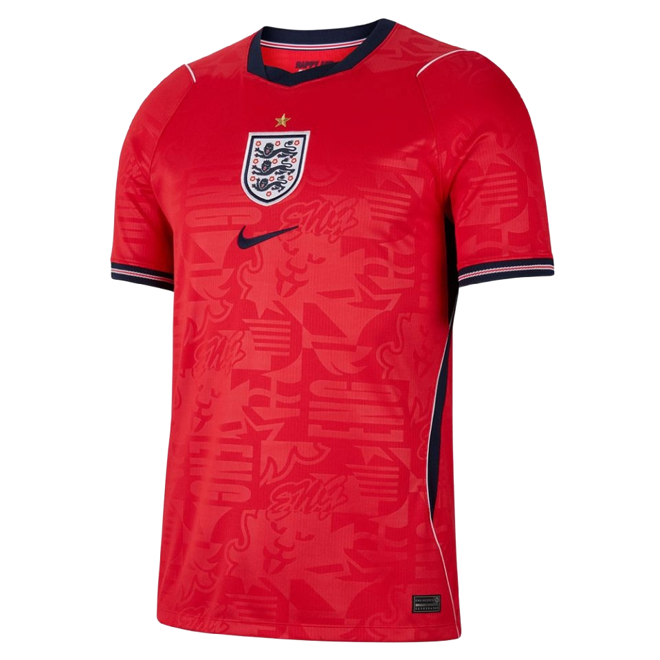 Nike Men's England 2026 Stadium Away Dri-Fit Football Replica Shirt Apparel - Speed Red / Obsidian / White