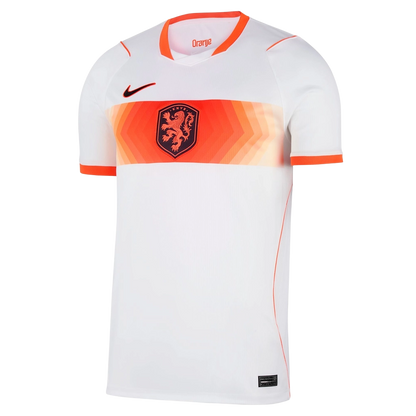 Nike Men's Netherlands 2026 Stadium Away Dri-Fit Replica Jersey Apparel - White / Hyper Crimson / Black