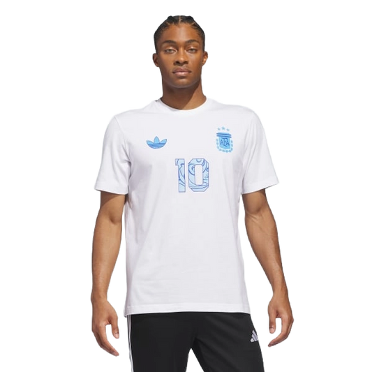Adidas Men's M Messi N&N Away Graphic Tee Apparel - White
