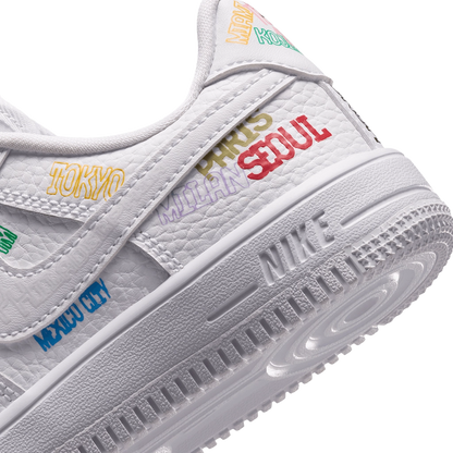 Nike Kids' Air Force 1 Low Lv8 3 Shoes - White / Multi