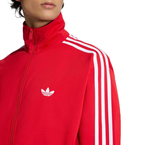 Adidas Men's Firebird Track Jacket Apparel - Better Scarlet / White