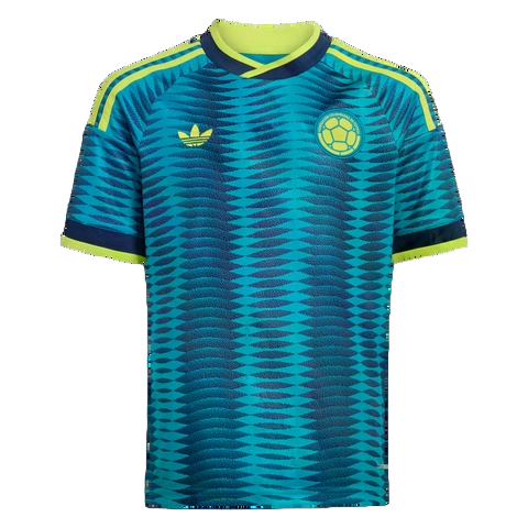 Adidas Kids' Colombia 26 Away Jersey Apparel - Mystery Petrol / Team Navy Blue 2