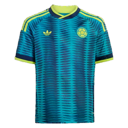 Adidas Kids' Colombia 26 Away Jersey Apparel - Mystery Petrol / Team Navy Blue 2