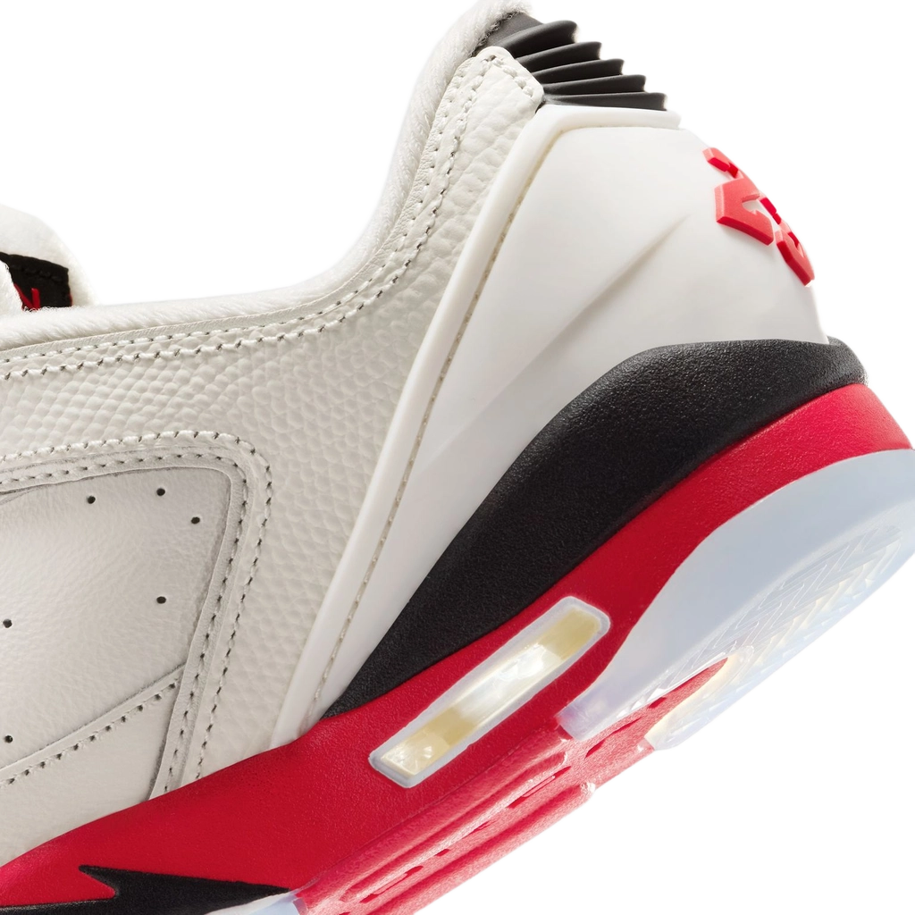 Nike Kids' Air Jordan Sixty Plus Low Shoes - Sail / Black / Reflect Silver / Fire Red