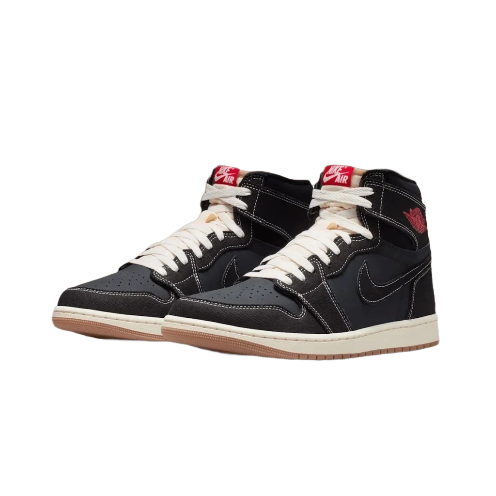 Nike Men's Air Jordan 1 Retro High Og Flight Club Shoes - Black / Sail / Gum Medium Brown / University Red