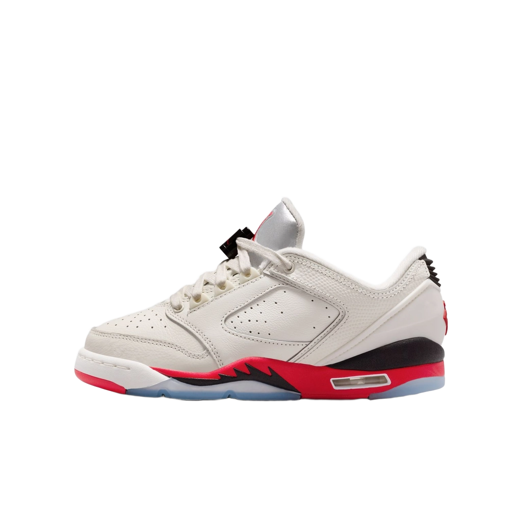 Nike Kids' Air Jordan Sixty Plus Low Shoes - Sail / Black / Reflect Silver / Fire Red