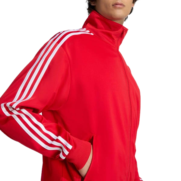Adidas Men's Firebird Track Jacket Apparel - Better Scarlet / White