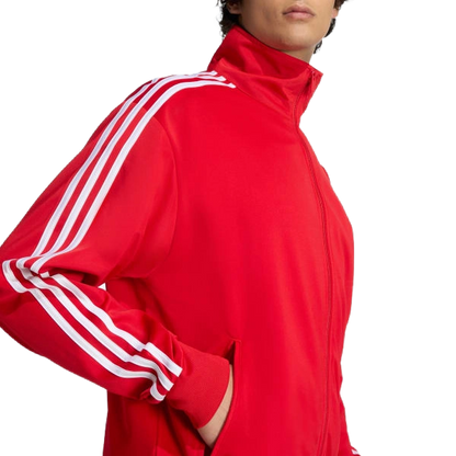 Adidas Men's Firebird Track Jacket Apparel - Better Scarlet / White