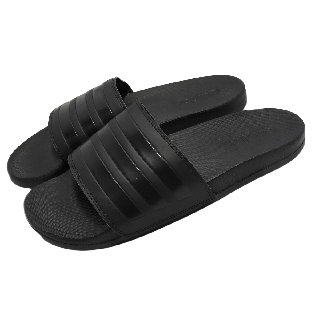 Adidas Men's Adilette Comfort Slides Shoes - Core Black / Core Black / Core Black