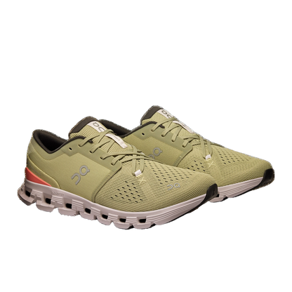 On Men's Cloud X 4 Shoes - Caper / Salmon