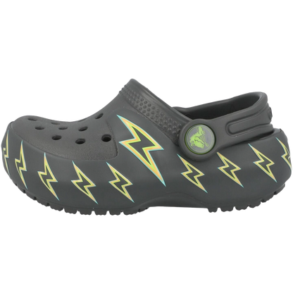 Crocs Kids' Classic Bolt Lights Clog Shoes - Carbon / Grey