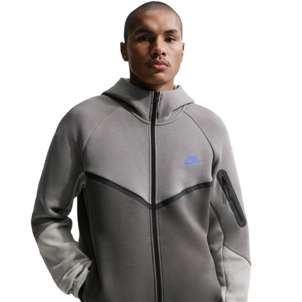 Nike Men's Tech Fleece Windrunner Full-Zip Jacket Apparel - Pencil Point / Medium Ash / College Grey / Sapphire