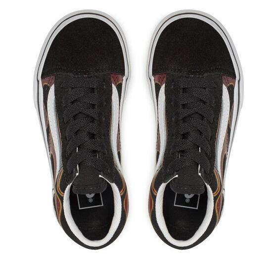 Vans Kids' Sk8-Hi Fire Reissue VLT LX Shoes - Black / Orange