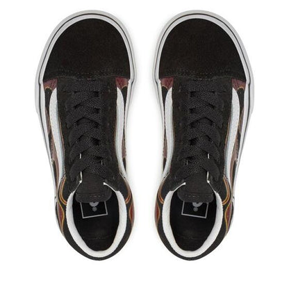 Vans Kids' Sk8-Hi Fire Reissue VLT LX Shoes - Black / Orange