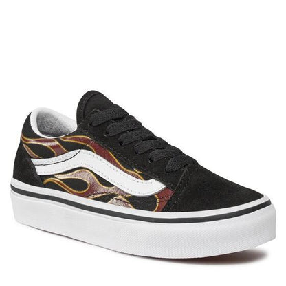 Vans Kids' Sk8-Hi Fire Reissue VLT LX Shoes - Black / Orange