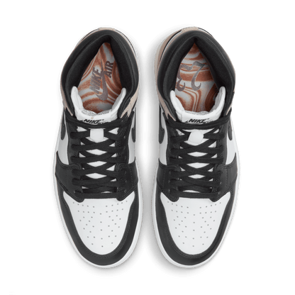 Nike Women's Air Jordan 1 Shoes - Black / Legend Medium Brown / White