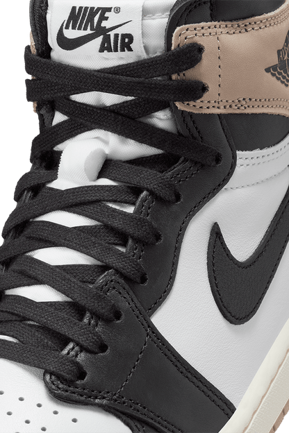 Nike Women's Air Jordan 1 Shoes - Black / Legend Medium Brown / White